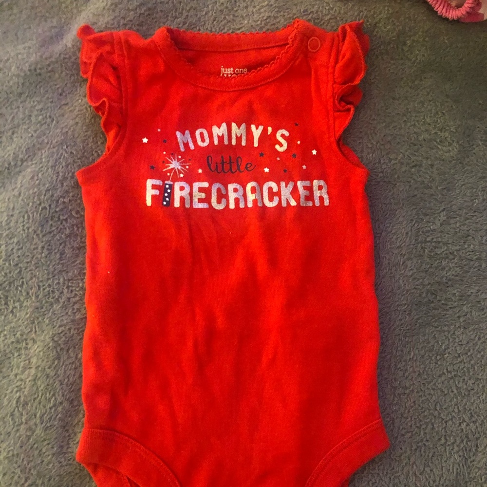 Several different pieces little girl baby clothes